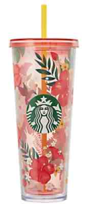 Starbucks Korea 2020 Summer Limited Aloha Coldcup Tumbler 710ml, 24Oz - Sold on eBay Feb 07, 2022 for $219.99