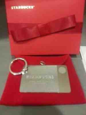 NIB Starbucks Sterling Silver Limited Edition Keychain Gift Card No Value - Sold on eBay Feb 09, 2022 for $199.95