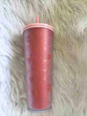 Starbucks 2021 Limited Release Valentine's Pink Hearts And Lips Tumbler 24oz. - Sold on eBay Feb 08, 2022 for $189.99