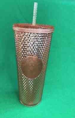 COMPLETE Starbucks Rose Gold Studded 2019 Limited Tumbler Venti Cold Cup EUC - Sold on eBay Feb 08, 2022 for $174.99