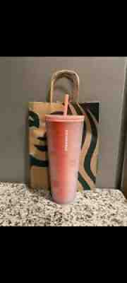 Starbucks Valentine ??s Day Pink Hearts and Lips Soft Touch Matte Tumbler 24oz - Sold on eBay Feb 11, 2022 for $155.00