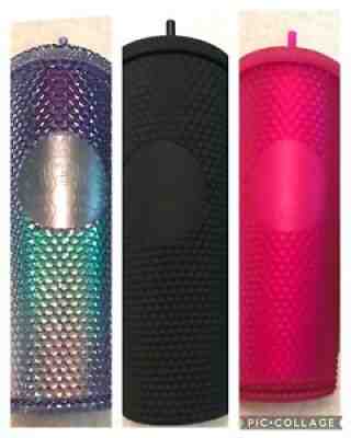 2021 Starbucks Studded Tumbler Collection (Matte Black, Blue OmbrÃ©, Pink) - Sold on eBay Feb 06, 2022 for $138.00