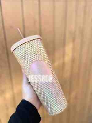 2021 Starbucks Philippine Exclusive Studded Tumbler Wood Champagne Oil Slick - Sold on eBay Feb 09, 2022 for $125.00