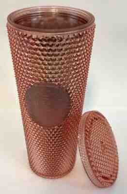 Starbucks Fall 2019 Limited Edition Studded Tumbler Cup Matte Rose Gold NO STRAW - Sold on eBay Feb 16, 2022 for $124.00