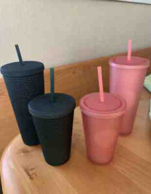 NEW 2022 Starbucks Pink Lemonade and Forest Green Studded Bundle NWT - Sold on eBay Feb 07, 2022 for $110.00