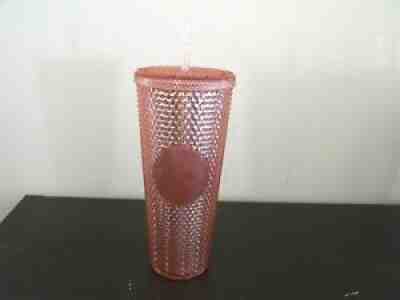 New Starbucks 2019 Rose Gold Studded Tumbler 24oz. Limited Edition RARE - Sold on eBay Feb 05, 2022 for $100.00