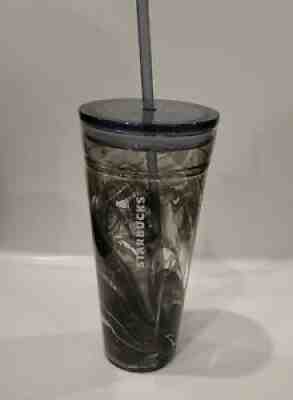 Collectable STARBUCKS Black & White MARBLE Swirl 20oz Double Wall GLASS TUMBLER - Sold on eBay Feb 06, 2022 for $100.00