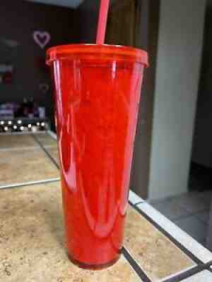 Starbucks 2019 Red Heart Tumbler Embossed Valentine's Cold Cup 24oz Rare NEW - Sold on eBay Feb 05, 2022 for $141.00