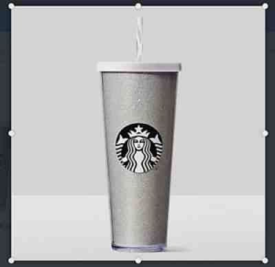 AWESOME RARE Starbucks WHITE GLITTER Tumbler Venti Cold 24 oz Cup Discontinued  - Sold on eBay Dec 20, 2021 for $129.97