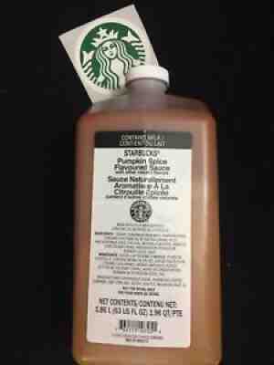 Two New Starbucks Pumpkin Spice Flavored Syrup Sauce 63oz Sealed EXP April 2022 - Sold on eBay Feb 10, 2022 for $99.99