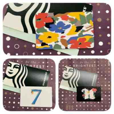 Starbucks Collaboration BTS Starbucks Card 3 Types Japan Limited Rare Collection - Sold on eBay Feb 16, 2022 for $95.00