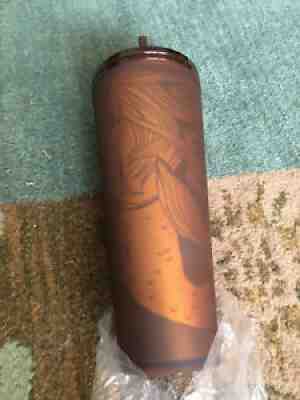 Starbucks Soft Touch Tumbler Pikes Place Amber Copper Siren Mermaid NIB 24oz - Sold on eBay Feb 07, 2022 for $94.99