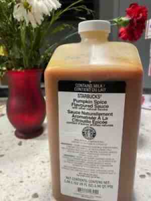 4 bottles STARBUCKS PUMPKIN SPICE SYRUP 63oz BEST BEFORE april 2022 - Sold on eBay Feb 13, 2022 for $90.00