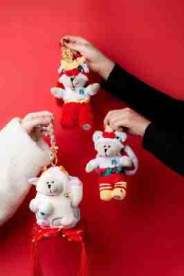 New Starbucks 2021 China Happy Ox Year Lion Dance Lucky Cow Three Bearista Bear - Sold on eBay Dec 07, 2021 for $89.99