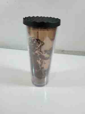 Starbucks 2014 DOUBLE TAIL Siren 24oz cold drink tumbler RARE HTF DAMAGE - Sold on eBay Feb 17, 2022 for $89.00