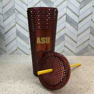 Starbucks NEW 2022 ASU Copper Studded Cold Cup Tumbler 24oz Limited Edition - Sold on eBay Feb 06, 2022 for $85.00
