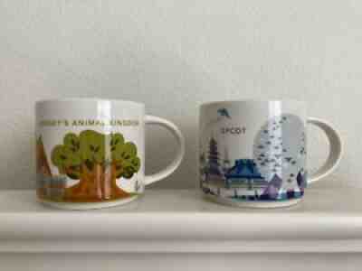 Starbucks Disney Parks You Are Here Epcot & Animal Kingdom 1st Edition Mugs - Sold on eBay Feb 10, 2022 for $85.00