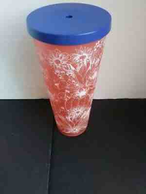 Starbucks Matte Coral Cold Cactus Venti 24 Oz Tumbler 2018 Leaves NO STRAW - Sold on eBay Feb 16, 2022 for $85.00