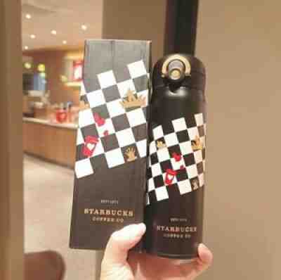 China Starbucks2022 Valentine's Day Checkerboard Black Thermos 17oz Tumbler NEW! - Sold on eBay Feb 04, 2022 for $84.00