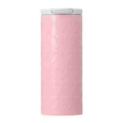 Starbucks Valentine 2022 Stainless Cylinder Tumbler Embossed Heart 355ml New - Sold on eBay Feb 12, 2022 for $82.17