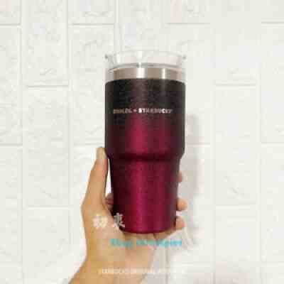 2021 Starbucks Vacuum Cup Stanley Mysterious Night SS Straw Cup Red Wine 20oz - Sold on eBay Feb 16, 2022 for $81.99