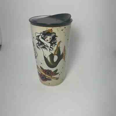 Starbucks 2016 Sailor Mermaid Siren Tattoo Ceramic 12oz Travel Tumbler MINT - Sold on eBay Feb 06, 2022 for $80.00