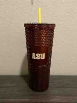 NEW 2022 Starbucks ASU Studded Tumbler 24 oz LIMITED EDITION with Authentic Tag - Sold on eBay Feb 09, 2022 for $80.00