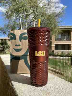 NEW 2022 Starbucks ASU Studded Tumbler 24 oz LIMITED EDITION with Authentic Tag - Sold on eBay Feb 12, 2022 for $80.00