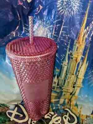 NWT Walt Disney World 50th Anniversary Studded Pink Starbucks Tumbler Cup - Sold on eBay Feb 15, 2022 for $79.95