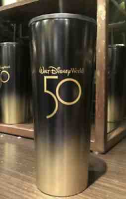 2021 Disney Parks Starbucks Tumbler 50th Anniversary Black & Gold Luxe New - Sold on eBay Nov 22, 2021 for $79.90