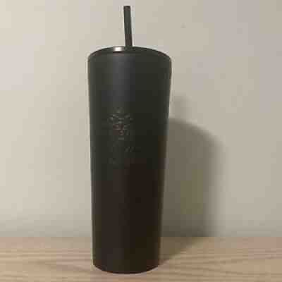 Starbucks Matte Black Stainless Steel Tumbler Soft Touch 2022 Ken 24oz cold cup - Sold on eBay Feb 10, 2022 for $79.00