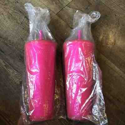 2 Pack Starbucks Neon Pink Tumbler Fall 2021 24oz Studded Cold Cup 1 DAY SHIPOUT - Sold on eBay Jan 31, 2022 for $75.04