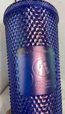 NWT STARBUCKS TUMBLER 24 oz cup Disney World Iridescent blue purple studded 50th - Sold on eBay Feb 08, 2022 for $74.98