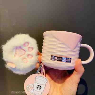 Starbucks China 2021Cherry Blossom Season Picnic Basket Shape Ceramic Mug 10oz - Sold on eBay Feb 07, 2022 for $73.99