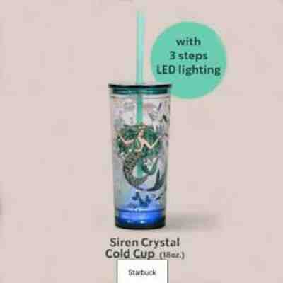 2020 Rare Starbucks Cup Siren Mermaid Anniversary LED Lighting Cold Cup THAILAND - Sold on eBay Feb 08, 2022 for $72.55