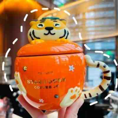 New Starbucks 2022 China Year Of The Tiger Cute Tiger Orange Shape 10oz Mug - Sold on eBay Dec 27, 2021 for $70.99