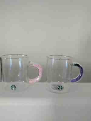 2021/22 Starbucks Pink Heart Valentine + Fall Glitter Confetti Handle Glass Mug - Sold on eBay Jan 04, 2022 for $70.00