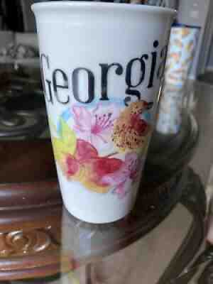 NWT Starbucks Georgia Bird Flowers Travel Double Wall Tumbler White 12oz! - Sold on eBay Jan 05, 2022 for $70.00