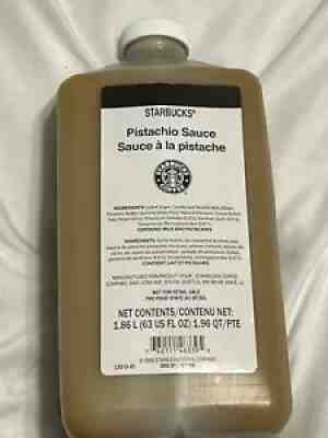NEW STARBUCKS Pistachio Sauce 63 fl oz - Sold on eBay Jan 12, 2022 for $70.00