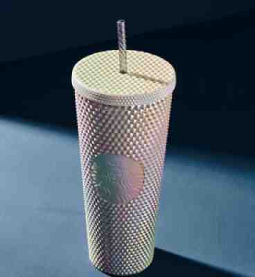 2021 Starbucks 24 oz Bling CUP Studded Tumbler IRIDESCENT PEARL GRAY PHILIPPINES - Sold on eBay Nov 23, 2021 for $69.99