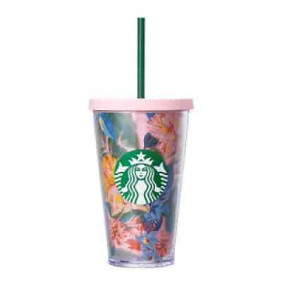 Starbucks Korea 2018 Bando Pink Floral Cold Cup 473ml - Sold on eBay Nov 24, 2021 for $69.99
