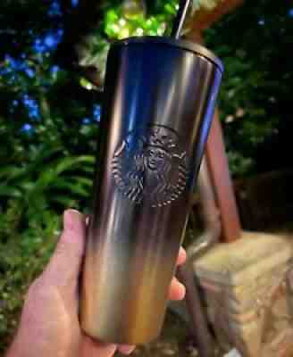 Disney Parks 50th Anniversary Starbucks Metal Black Gold Tumbler New Release ð??¥ - Sold on eBay Nov 25, 2021 for $69.99