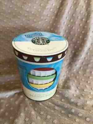 2007 Starbucks 12 oz Ribbed ice cream bowls, Set Of 4 in original package Mint - Sold on eBay Nov 25, 2021 for $69.99