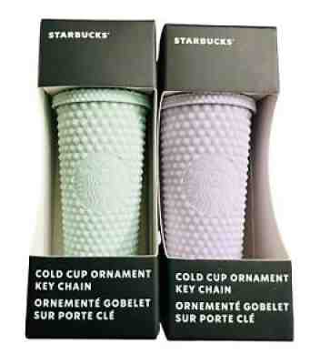 Starbucks Holiday Lilac & Mint Ornament Keychains - Sold on eBay Nov 26, 2021 for $69.99