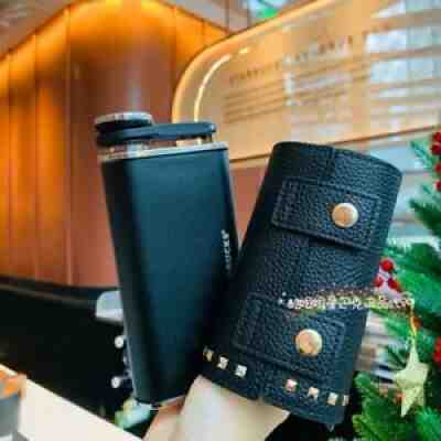 New Starbucks 2020 China Christmas Black Gold 8oz Rivet Sleeve Wine Pot Tumbler - Sold on eBay Dec 26, 2021 for $69.99