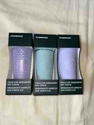 2021 Starbucks Keychain Ornament Set Of 3 Studded Bling Tumbler Xmas Christmas - Sold on eBay Jan 27, 2022 for $69.99