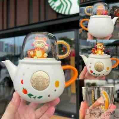 2022 China Starbucks 14oz Lucky Tiger Ceramics Teapot Cup Group Limited Gift Hot - Sold on eBay Feb 02, 2022 for $69.99
