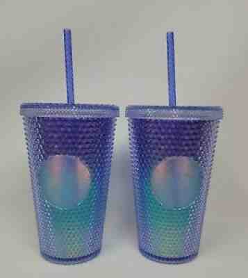 Starbucks Summer 2021 Crystal Studded Blue Ombre 16 Oz. Tumbler lot of 2 - Sold on eBay Feb 05, 2022 for $69.99