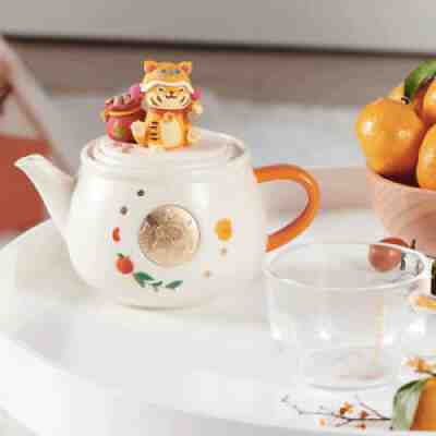 New 2022 Starbucks China New Year Wealth Tiger 480ml Teapot And Glass Cup Set - Sold on eBay Feb 16, 2022 for $69.99