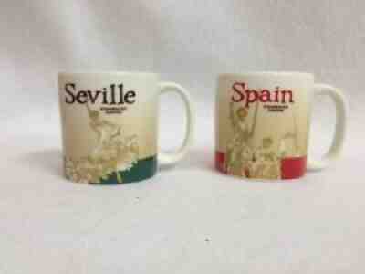 HTF - Starbucks Seville with an 'e' and Spain 3 oz. Demitasse Mug Set - Sold on eBay Nov 19, 2021 for $69.95